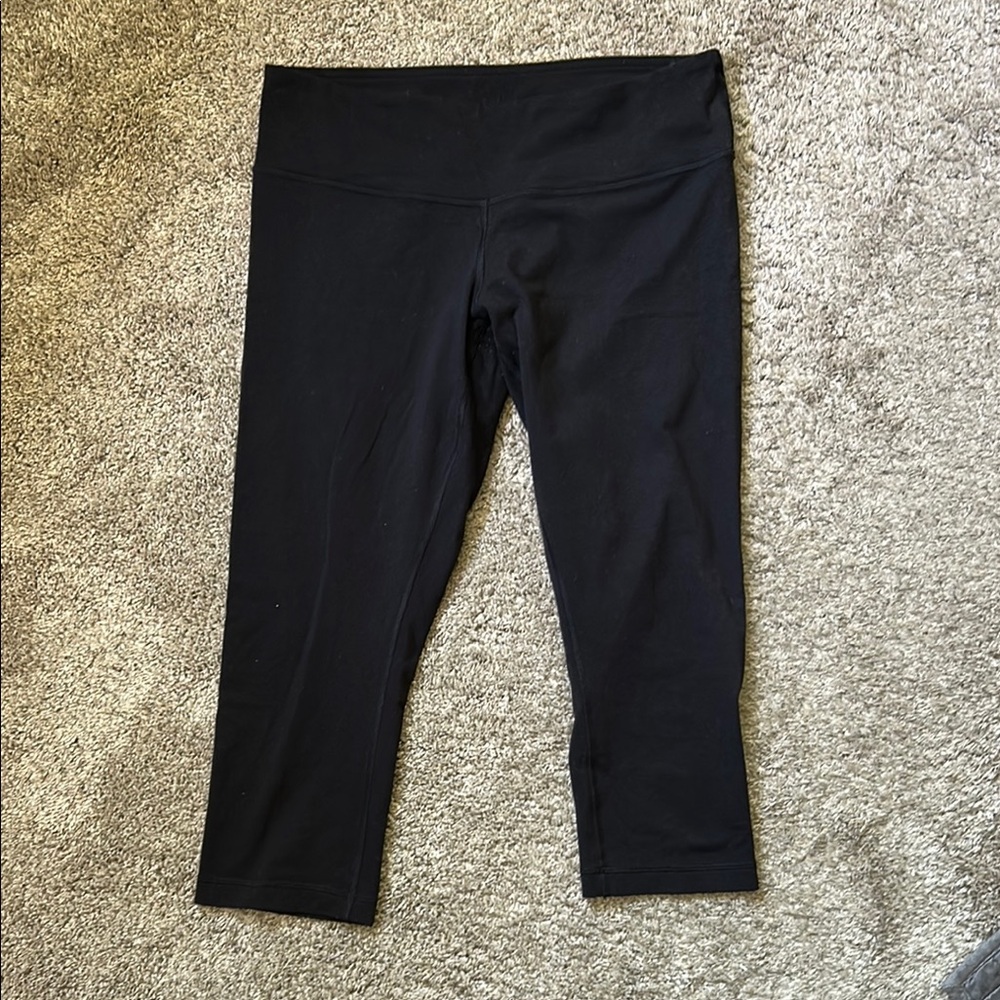Lululemon Black Leggings Athletic Cropped